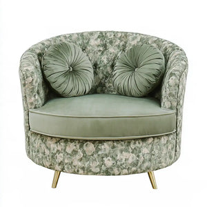 Divano dal design essenziale, verde, per la casa