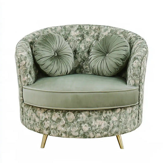 Divano dal design essenziale, verde, per la casa